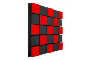 Акустична панель Ecosound Tetras Acoustic Wood Red 50x50см 33мм Колір червоний 