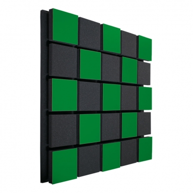 Купить акустическая панель ecosound tetras acoustic wood green 50x50см 73мм цвет зелёный по низкой цене