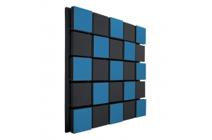 Акустична панель Ecosound Tetras Acoustic Wood Blue 50x50см 53мм колір синій 